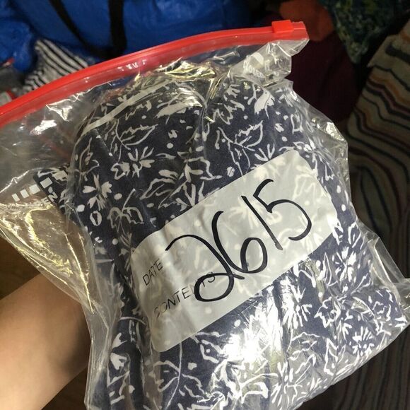 Laura Tyler Blue White Floral Sleeveless Maxi Long Dress Modest 1X Vtg A2615 - Picture 5 of 5